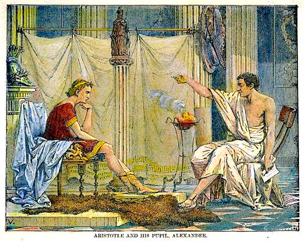 Аристотель и Александр Македонский